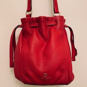 Kate Spade Red Bucket Bag
